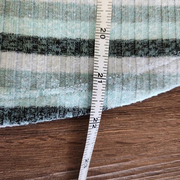 Maeve Anthropologie Striped Ribbed Turtleneck Knit Top S Casual Cozycore - Picture 7 of 7
